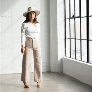 JESSE KAMM CANVAS SAILOR PANTS SZ 8 IN STREET